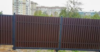 Купить распашные ворота из штакетника Раменское, цена от 2742 руб.